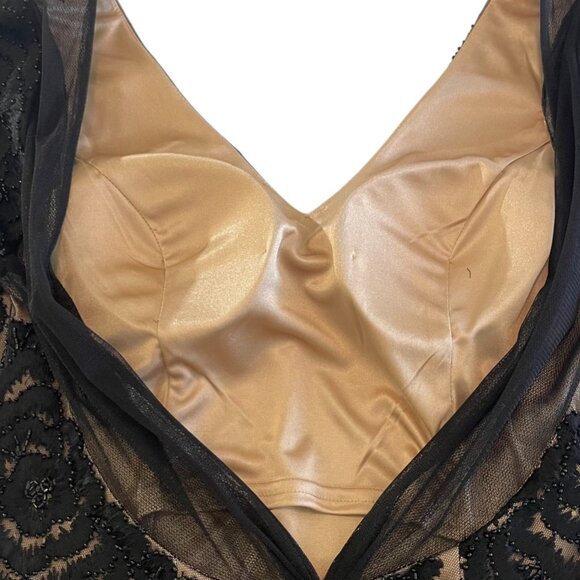 Sue Wong Nocturne Embellished Illusion Dress – Size 14 - Picture 13 of 16